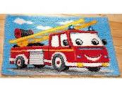 Brandweerwagenl,2565/38.027, 70x 45 cm, tapijt