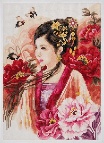 Aziatische dame, pn-0184323, 35 x 35 cm