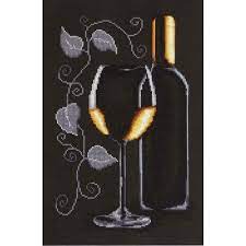 Sticla au vin blanc, luca-s, B2221, 20 x 29 cm