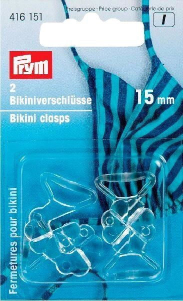 Bikinisluitingen 416151 15 mm  2 stuks