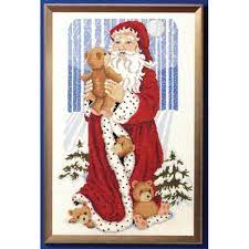 Kerstman met zijn beertjes, oehlenschlager, 76101, 37 x 58 cm