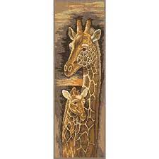 Mother and baby giraffe, pn-0008228, 17 x 50 cm