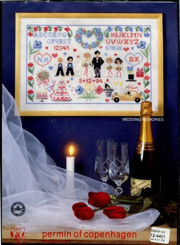 Wedding Memories, permin 12-4401, 44 x 31 cm