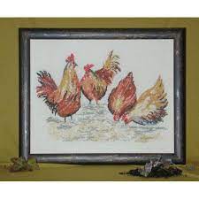 Kippen met vrije uitloop, oehlenschlager, 12074, 40 x 50 cm