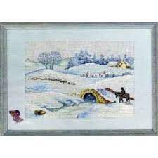 Winters landschap, 12-2313, 35 x 26 cm