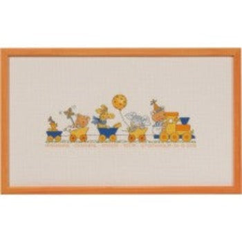 Happy Friends  geboortetrein, 35-2420, 33x 15 cm