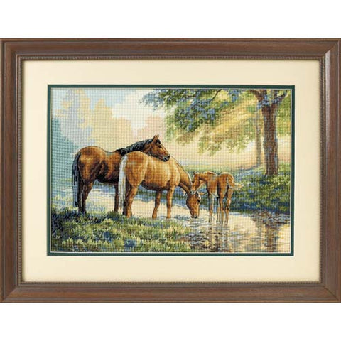 Horses by a stream, 35174, 41 x 28