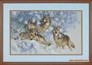 Wintertime wolves, 35227, 48 x 28 cm