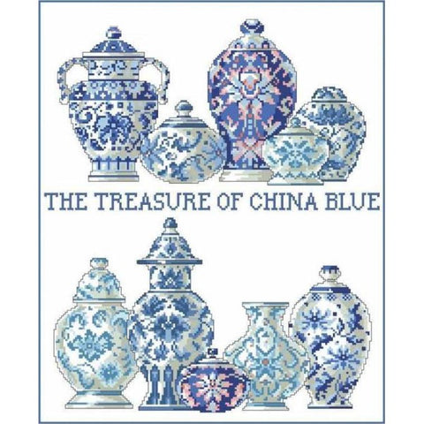 The treasure of china blue, 70-5482, 41 X 47c m