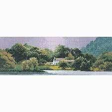 john clayton panoramas,lakeside house, 00612, 11 x 31 cm