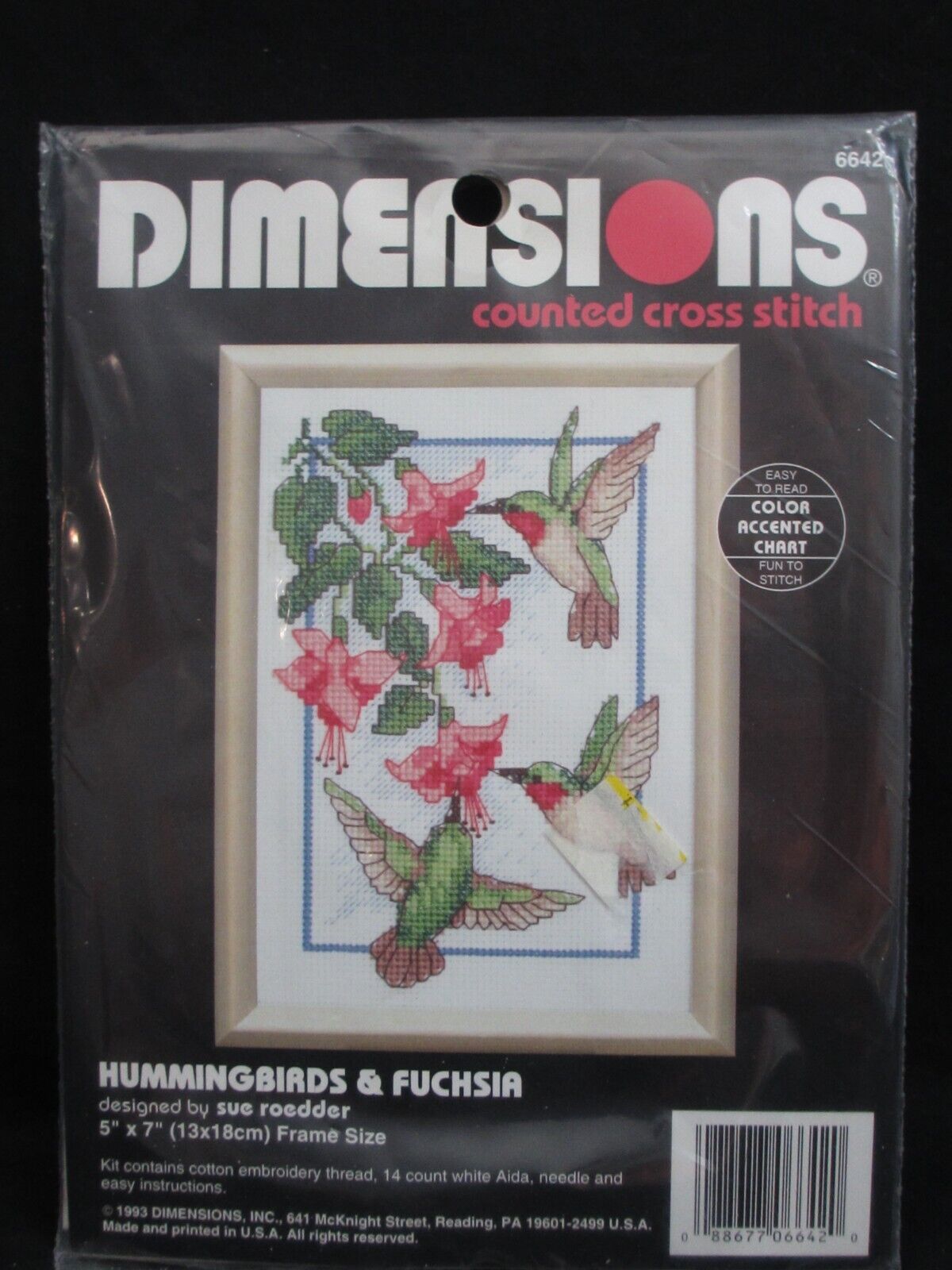 Humminbirds & FUCHSIA, 6642, 13 x 18 cm