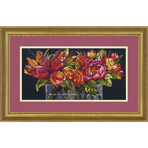 Flowers of joy, gold collection, 70-35364, 45 x 23 cm