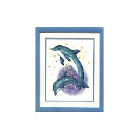 Dolfijnendans, vervaco   2002/70.016, 20 x 26 cm