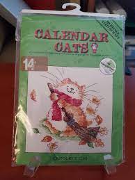 Calendar cats, octobers's cat, 00817, 11 x 10 cm