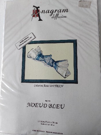 Noeud bleu, anagram, A96, 35 x 30 cm