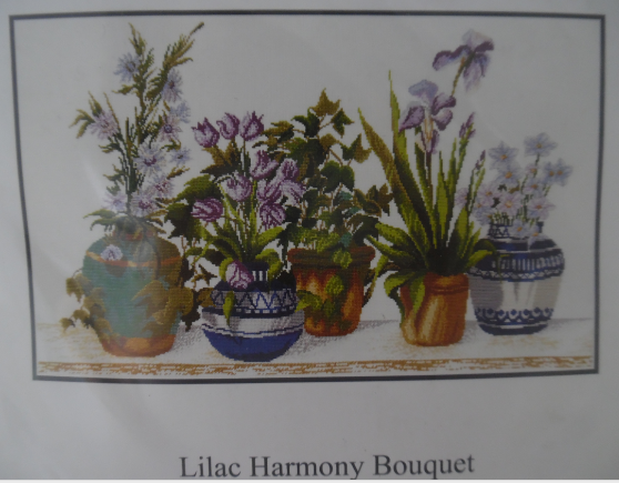 Lilac Harmony Bouquet, BK 216, 60 X 36 CM
