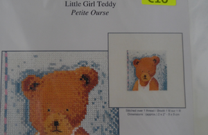 Little Girl Teddy XC0965, 10 x10 cm