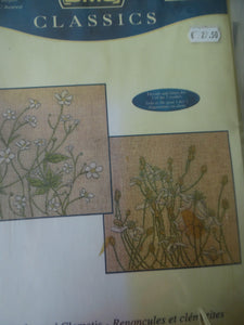 Ranunculus and Clematis xc1061, 32 x 29 cm