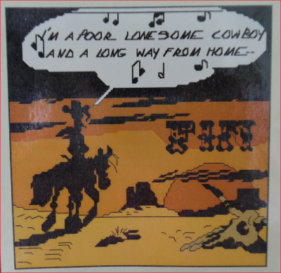 Anagram I'm a poor lonsesome cowboy, LL11,  16 x 16 cm