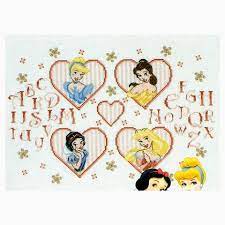 Sampler Princesses and hearts, BL486/70, 12 x 18 cm,