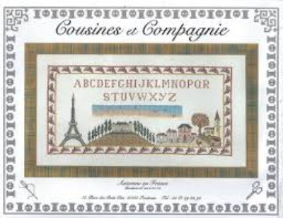 Cousines et Compagnie, Automne en France, 26 x 56 cm