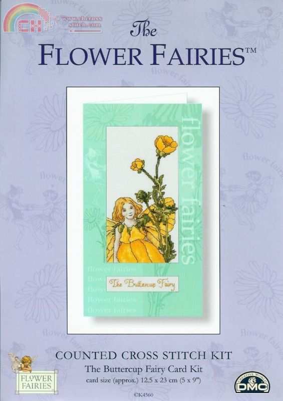 Flower Fairies The Buttercup Fairy card kit, K4560, 17 x 17 cm